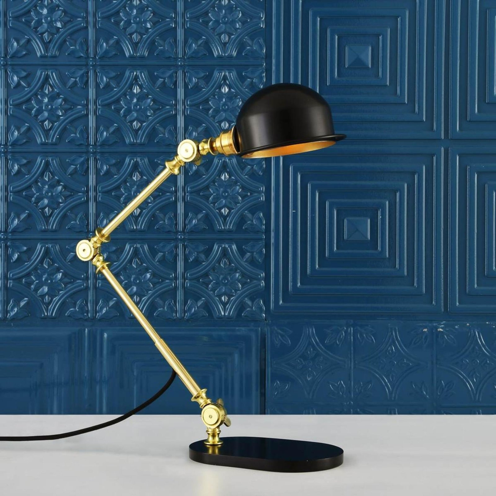 Puhos Adjustable Brass Industrial Desk Lamp - Image 6