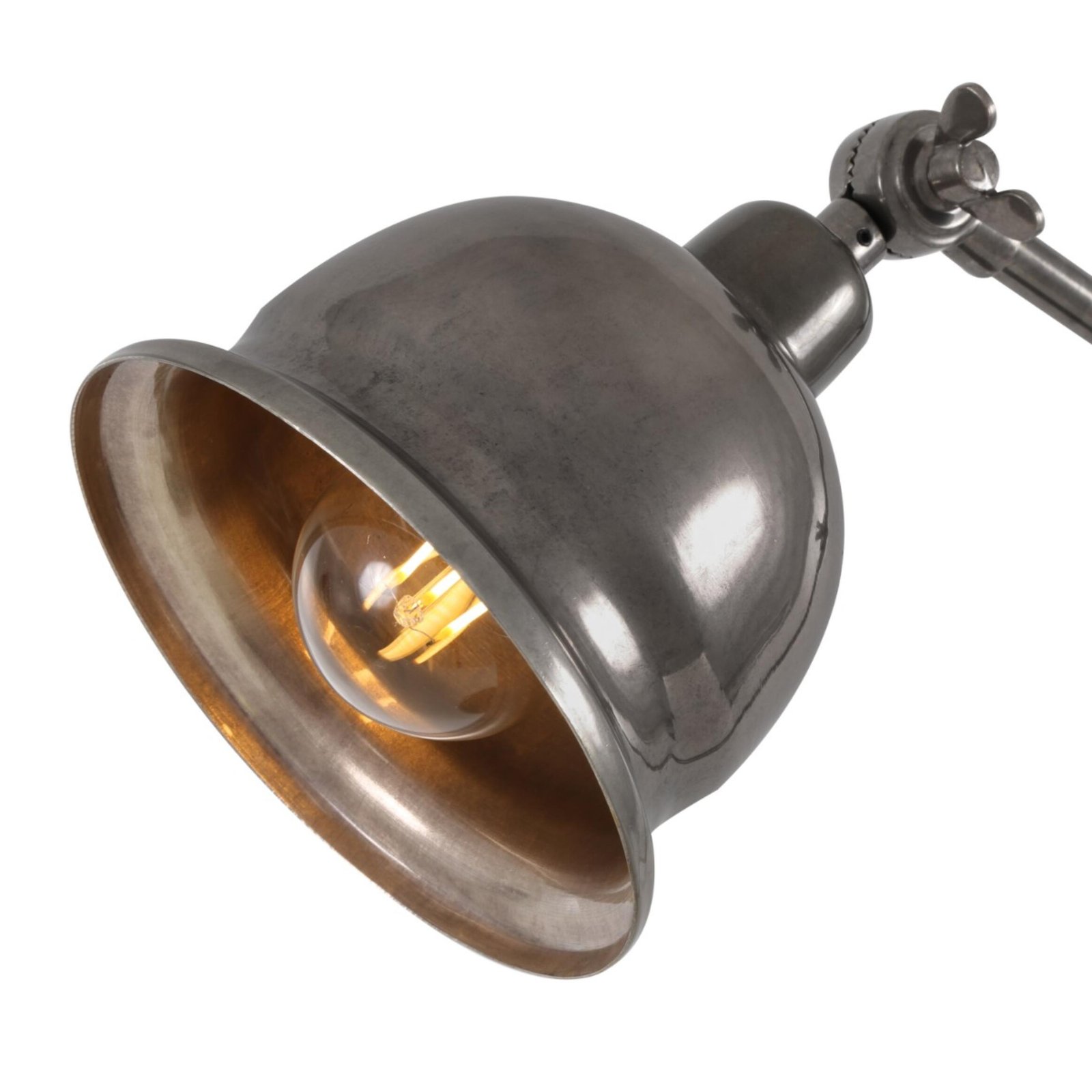 Dale Vintage Brass Adjustable Desk Table Lamp - Image 9