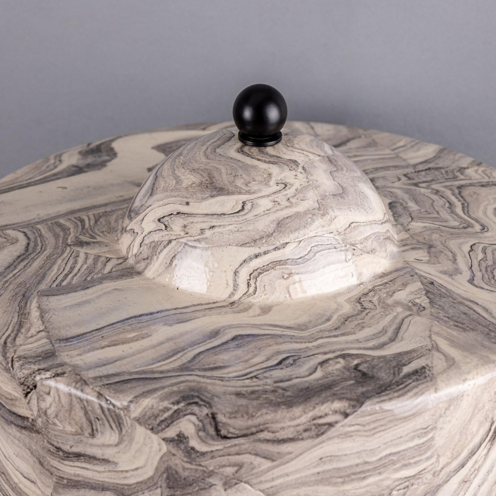 Seville Marbled Ceramic Mid-Century Table Lamp - Image 7
